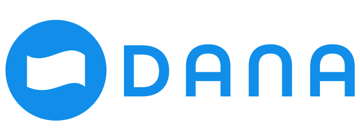 logo dana dompet digital PNG